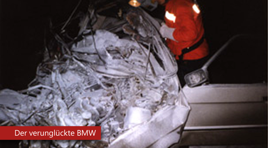 Bild vom verunglückten BMW 1995