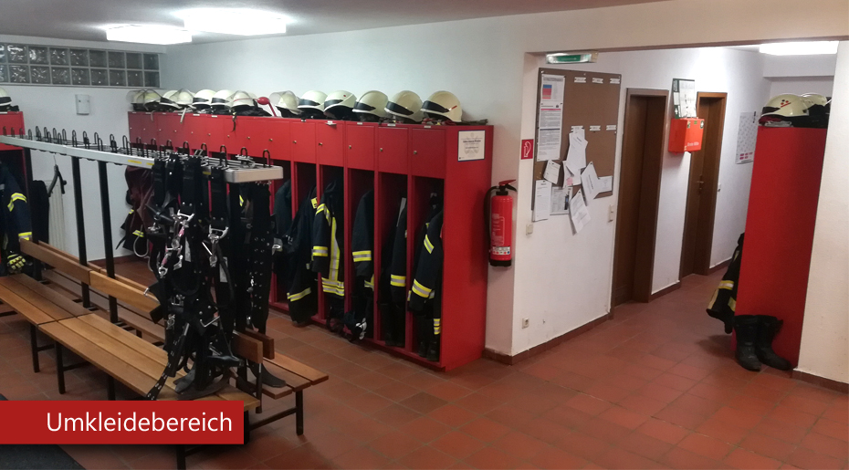 Umkleidebereich der Freiwilligen Feuerwehr Spangenberg